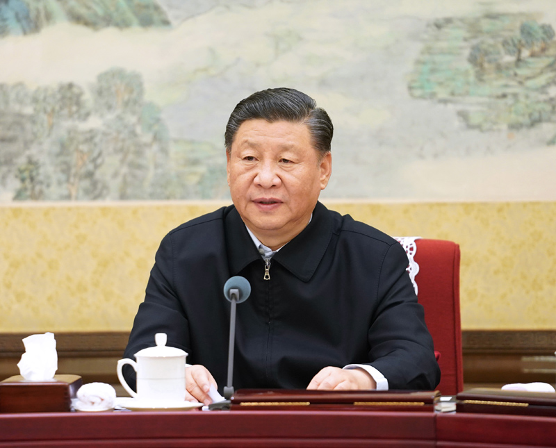 12月26日至27日，中共中央政治局召開“不忘初心、牢記使命”專題民主生活會，中共中央總書記習(xí)近平主持會議并發(fā)表重要講話。新華社記者 李學(xué)仁 攝