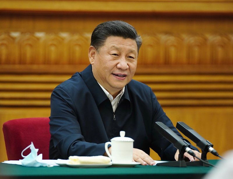 7月21日，中共中央總書記、國(guó)家主席、中央軍委主席習(xí)近平在京主持召開企業(yè)家座談會(huì)并發(fā)表重要講話。新華社記者 鞠鵬 攝